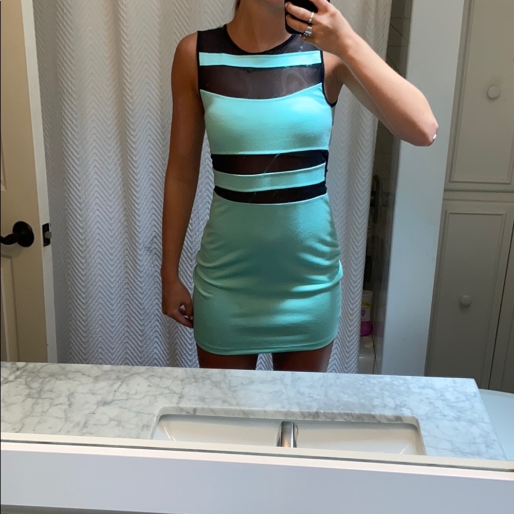 Blue party dress
